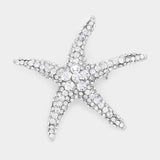 Stone Paved Starfish Pin Brooch - Madeline Love - Flyclothing LLC