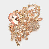 Glass Crystal Bouquet Brooch Pendant - Madeline Love - Flyclothing LLC