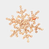 Rhinestone snowflake brooch - Madeline Love - Flyclothing LLC
