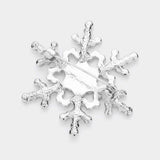 Rhinestone snowflake brooch - Madeline Love - Flyclothing LLC