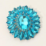 Marquise Crystal Statement Flower Pin Brooch - Madeline Love - Flyclothing LLC
