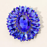 Marquise Crystal Statement Flower Pin Brooch - Madeline Love - Flyclothing LLC