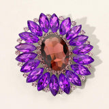 Marquise Crystal Statement Flower Pin Brooch - Madeline Love - Flyclothing LLC