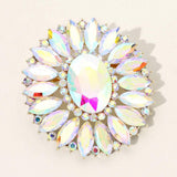 Marquise Crystal Statement Flower Pin Brooch - Madeline Love - Flyclothing LLC