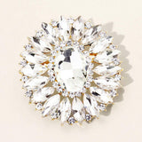 Marquise Crystal Statement Flower Pin Brooch - Madeline Love - Flyclothing LLC
