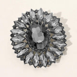 Marquise Crystal Statement Flower Pin Brooch - Madeline Love - Flyclothing LLC