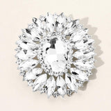 Marquise Crystal Statement Flower Pin Brooch - Madeline Love - Flyclothing LLC