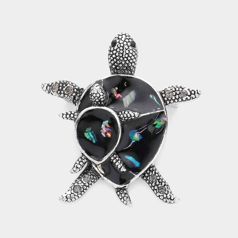 Enamel Turtle Pin Brooch - Madeline Love - Flyclothing LLC