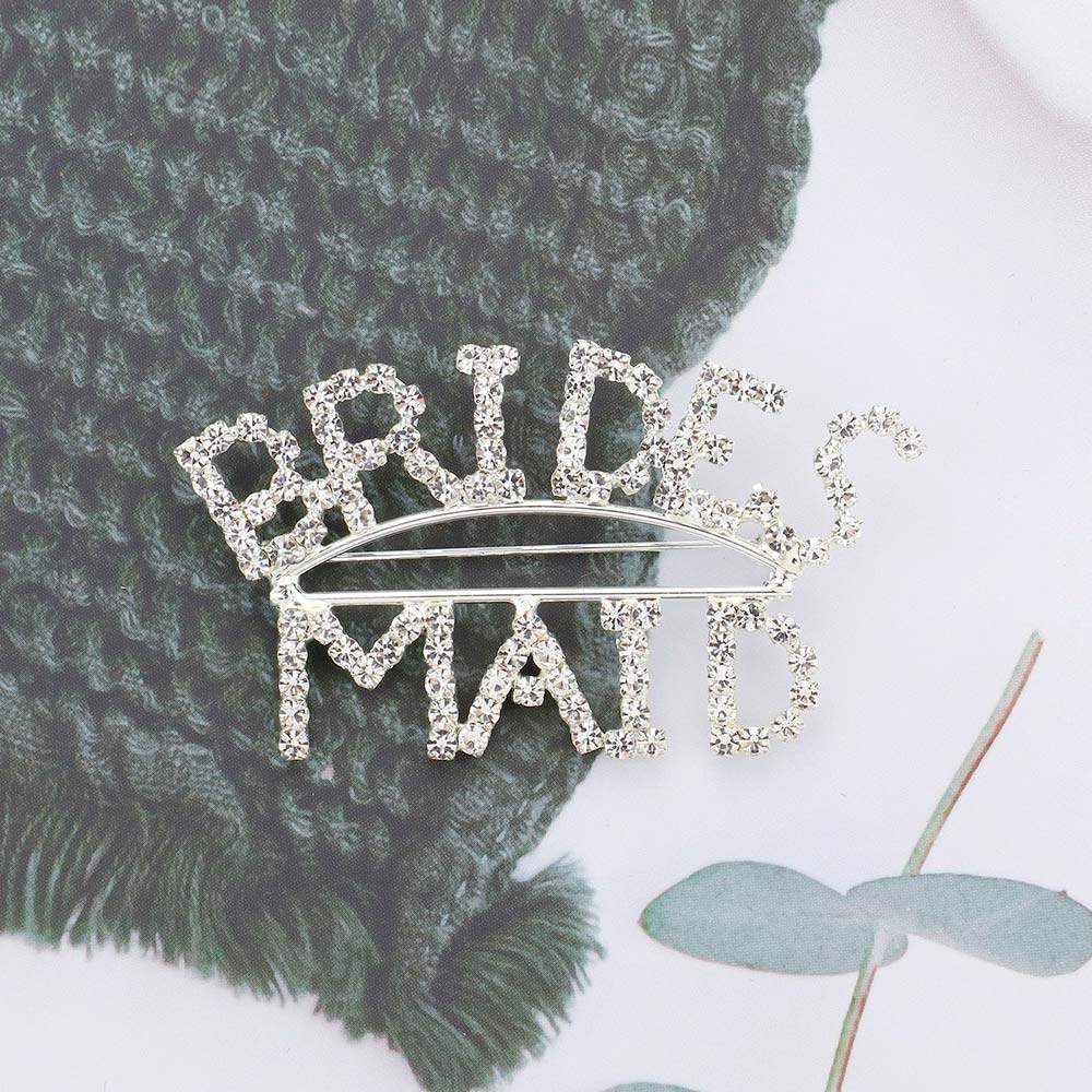 BRIDES MAID Rhinestone Pin Brooch - Madeline Love - Flyclothing LLC