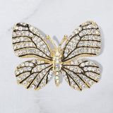 Rhinestone Pave Butterfly Pin Brooch - Madeline Love - Flyclothing LLC