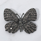Rhinestone Pave Butterfly Pin Brooch - Madeline Love - Flyclothing LLC