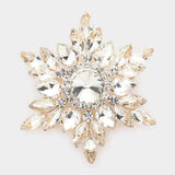 Marquise Stone Cluster Pin Brooch - Madeline Love - Flyclothing LLC