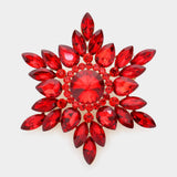 Marquise Stone Cluster Pin Brooch - Madeline Love - Flyclothing LLC