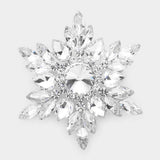 Marquise Stone Cluster Pin Brooch - Madeline Love - Flyclothing LLC