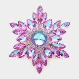Marquise Stone Cluster Pin Brooch - Madeline Love - Flyclothing LLC
