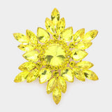Marquise Stone Cluster Pin Brooch - Madeline Love - Flyclothing LLC