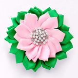Pearl Pointed Flower Ribbon Brooch Hair Clip - Madeline Love - Flyclothing LLC