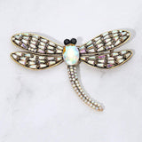 Sparkling Stone Embellished Dragonfly Pin Brooch - Madeline Love - Flyclothing LLC