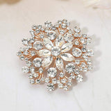 Floral Rhinestone Cluster Pin Brooch - Madeline Love - Flyclothing LLC