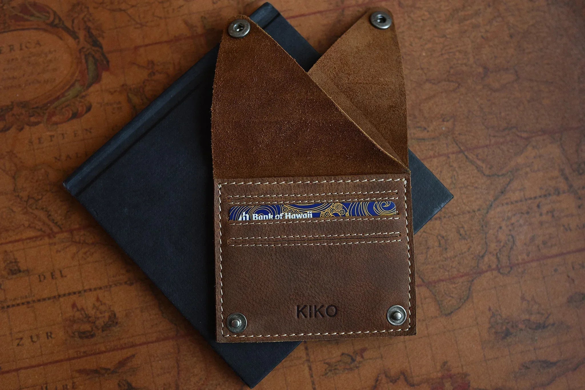 Wing Fold Card Case - Kiko Leather - Flyclothing LLC