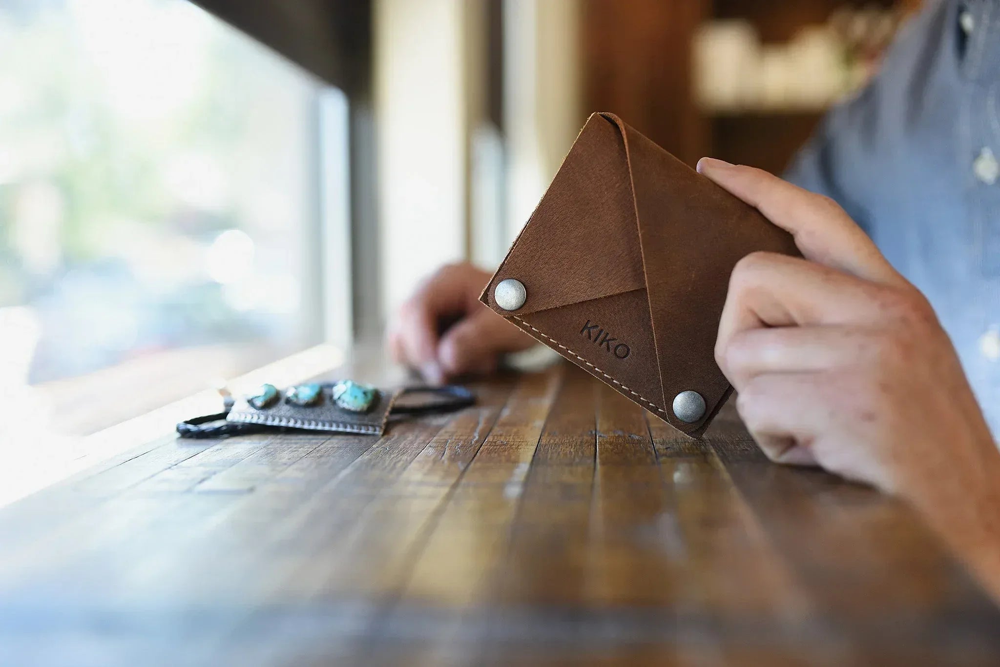 Wing Fold Card Case - Kiko Leather - Flyclothing LLC