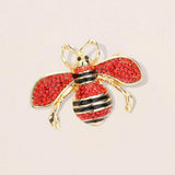 Crystal Paved Honey Bee Pin Brooch - Madeline Love - Flyclothing LLC