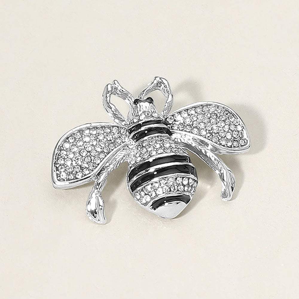 Crystal Paved Honey Bee Pin Brooch - Madeline Love - Flyclothing LLC