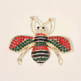 Pearl Crystal Embellished Tiny Pearl Wing Honey Bee brooch - Madeline Love - Flyclothing LLC