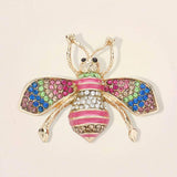 Pearl Crystal Embellished Tiny Pearl Wing Honey Bee brooch - Madeline Love - Flyclothing LLC