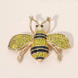 Crystal Embellished Honey Bee brooch - Madeline Love - Flyclothing LLC