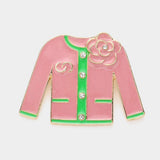 Enamel Flower Pointed Jacket Pin Brooch - Madeline Love - Flyclothing LLC