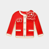 Enamel Flower Jacket Pin Brooch - Madeline Love - Flyclothing LLC
