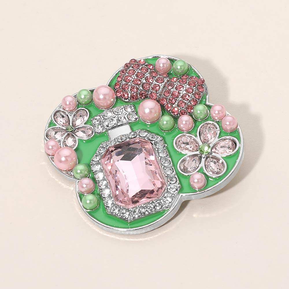 Floral Pearl Bow Embellished Pin Brooch - Madeline Love - Flyclothing LLC