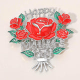 HAPPY MOTHERS DAY Rose Bouquet Pin Brooch - Madeline Love - Flyclothing LLC