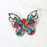 Stone Cluster Butterfly Pin Brooch - Madeline Love - Flyclothing LLC