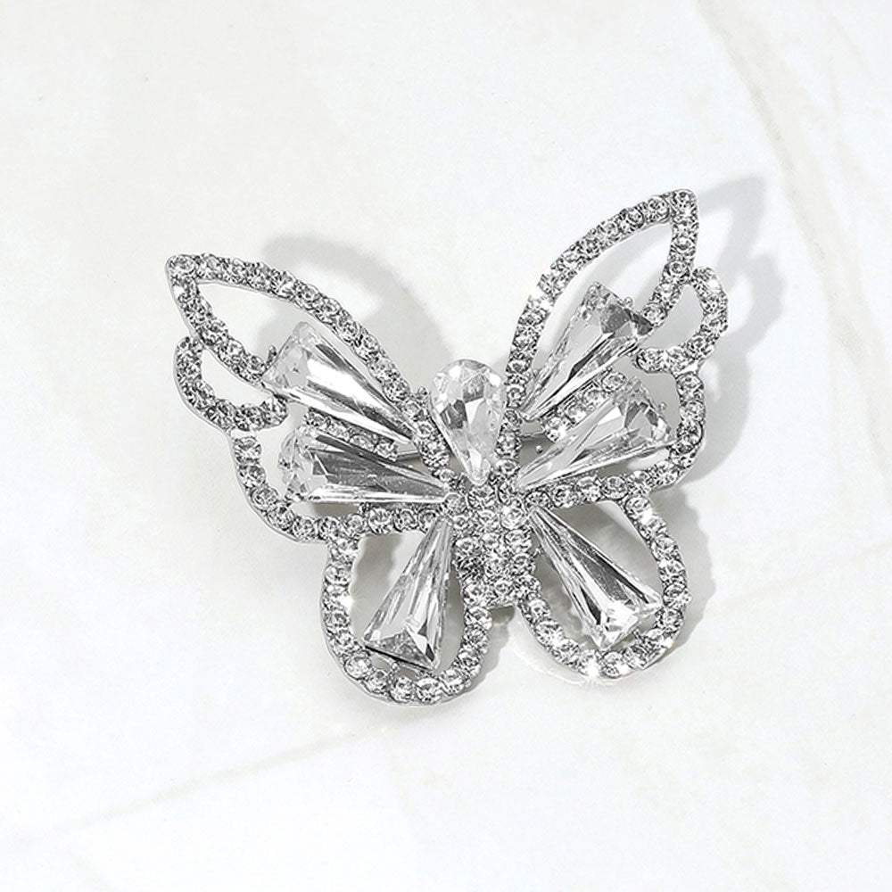 Stone Cluster Butterfly Pin Brooch - Madeline Love - Flyclothing LLC