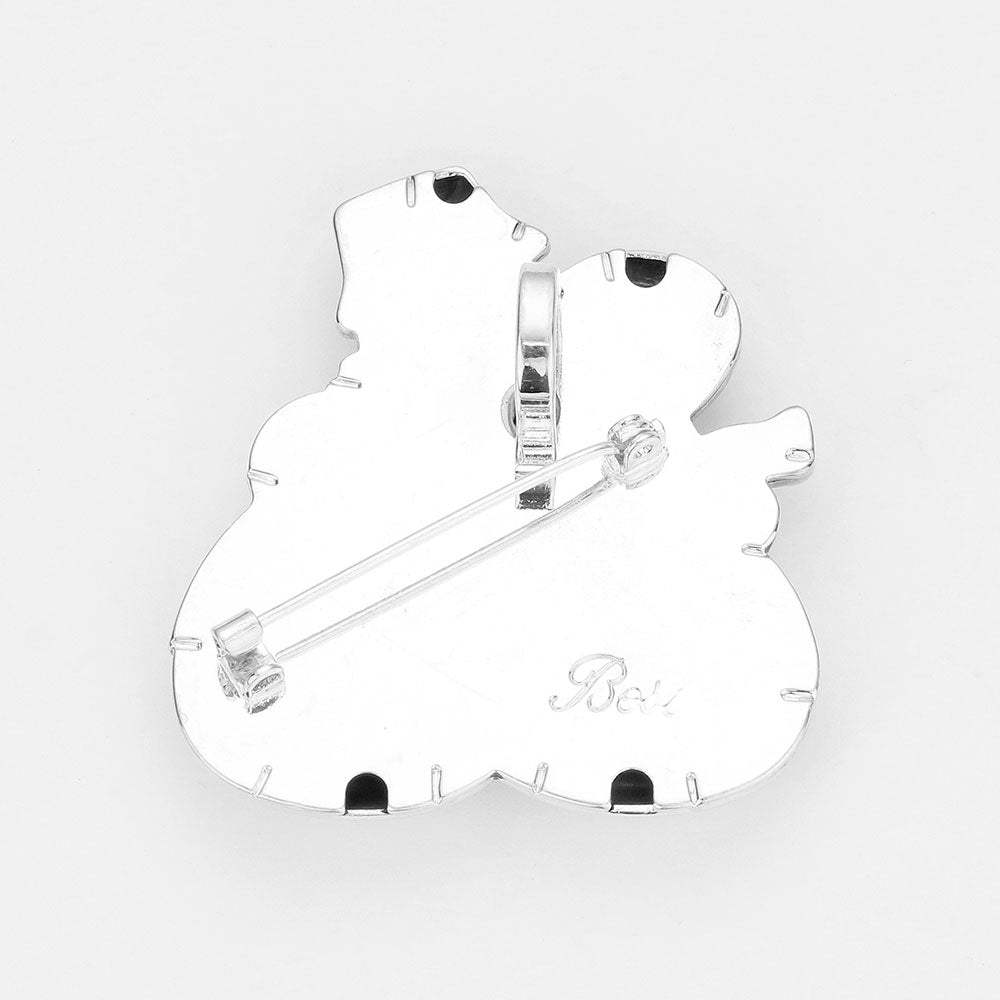 Christmas Metal Snowman Pin Brooch Pendant - Madeline Love - Flyclothing LLC