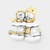 Christmas Metal Snowman Pin Brooch Pendant - Madeline Love - Flyclothing LLC