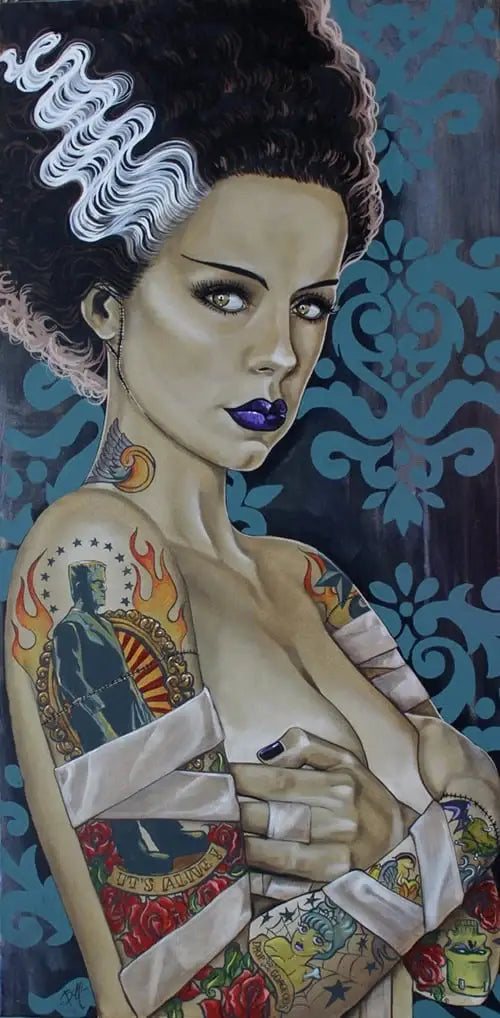 Black Market Art Company Bride Ink & Bride of Frankenstein Print - Black Market Art Company - Flyclothing LLC