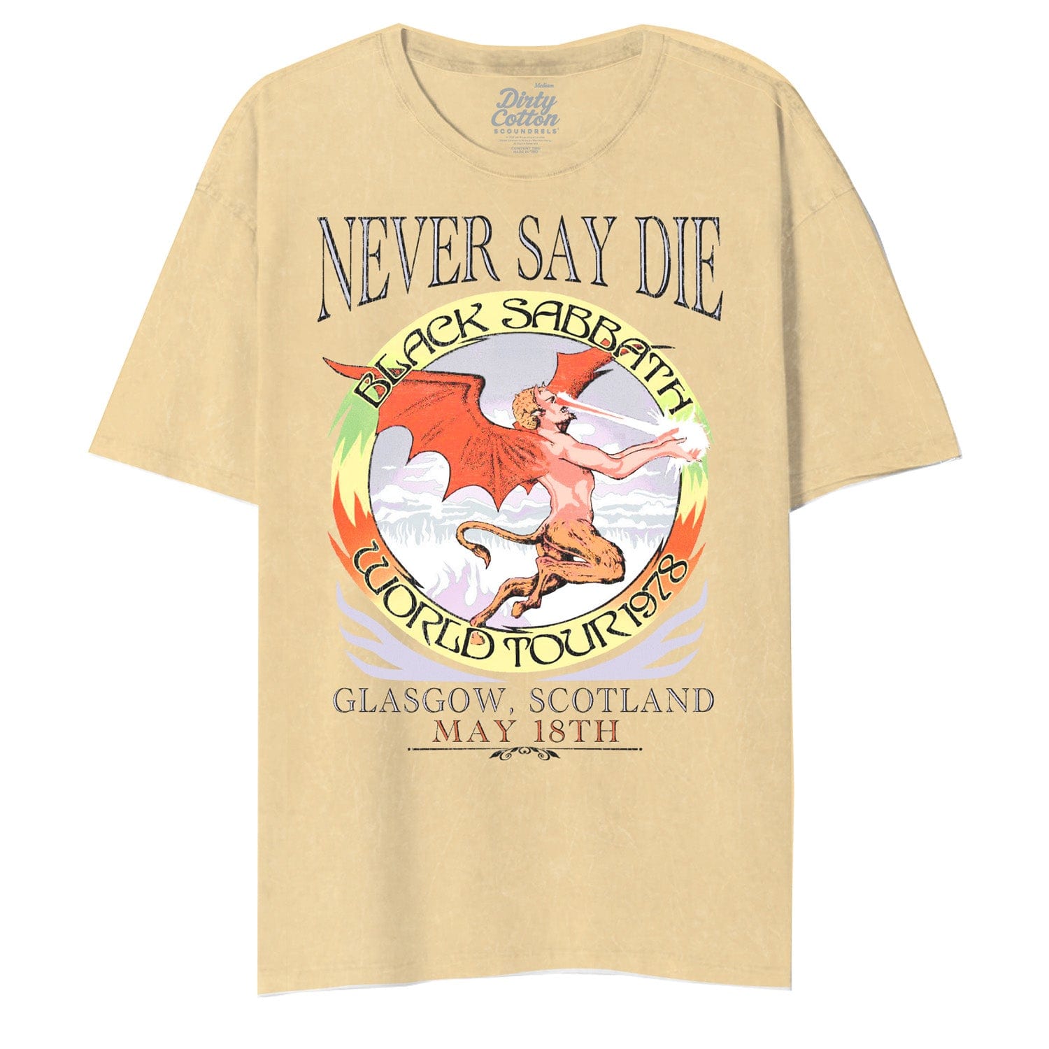 Black Sabbath-Never Say Tour Unisex Tee - Black Sabbath