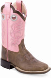 Old West Children's Broad Square Toe Boots - Old West