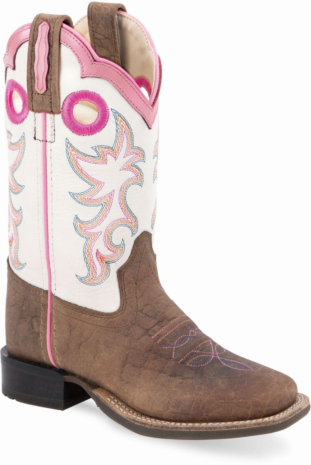 Old West Children's Broad Square Toe Boots - Old West