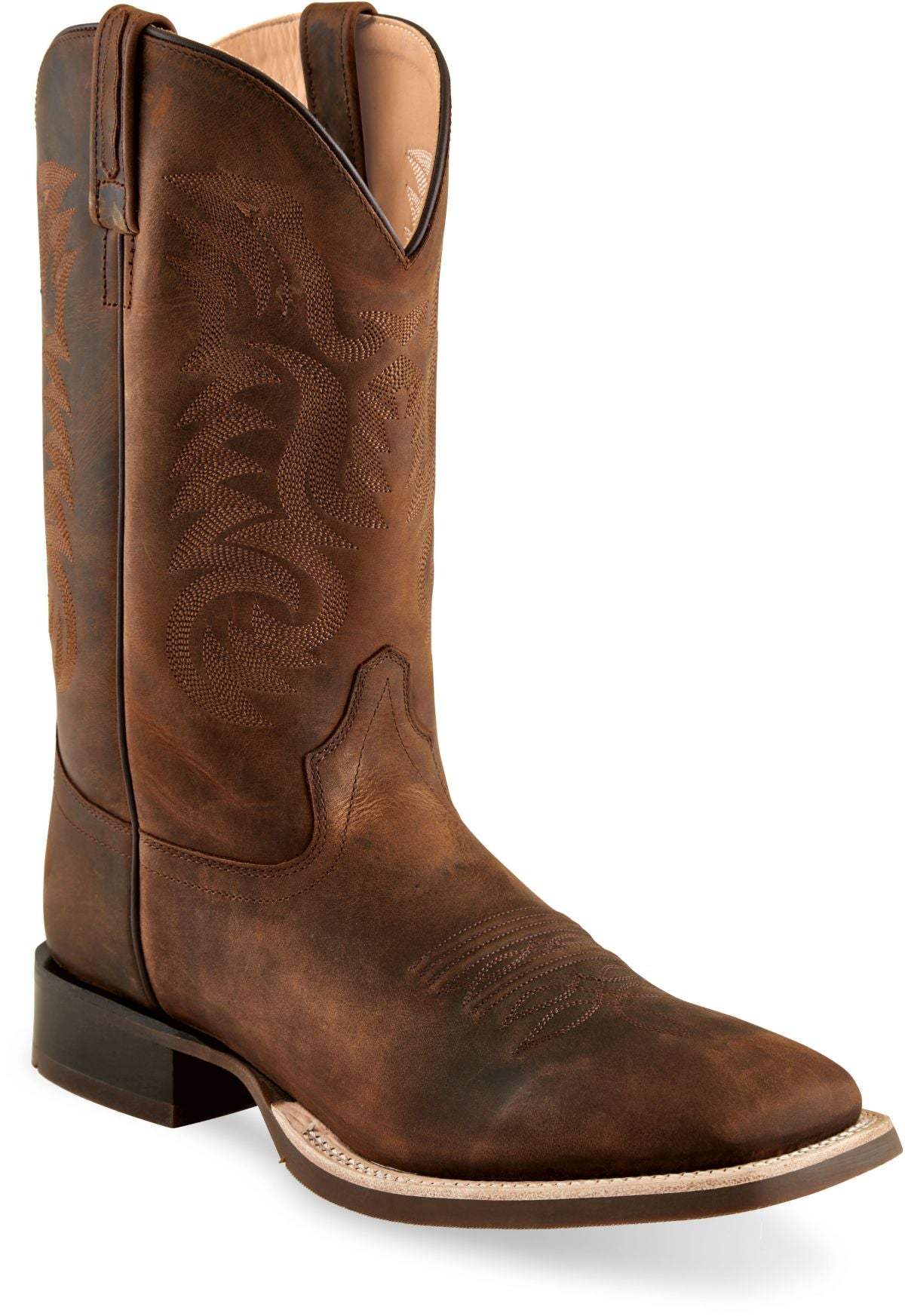 Old West Brown Men's Broad Square Toe Boots - Old West - Flyclothing LLC