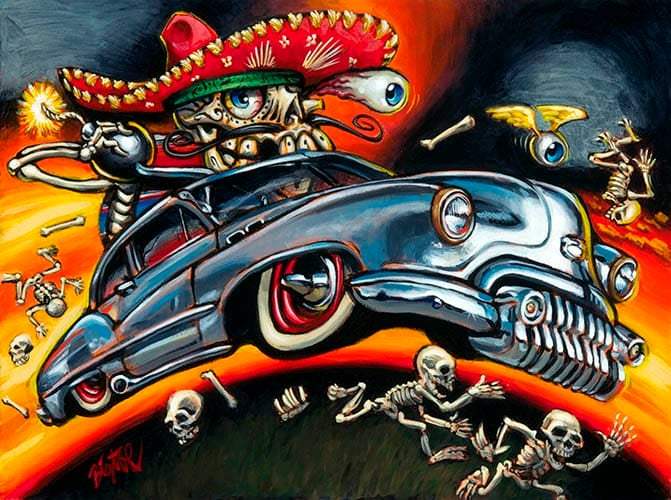 Black Market Art Company Calavara Custom Print - Black Market Art Company - Flyclothing LLC