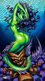 Black Market Art Company Green Siren Print