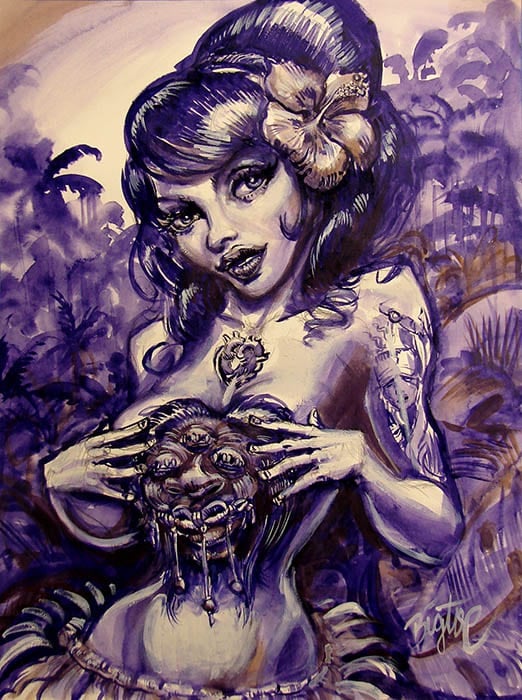 Black Market Art Company How About A Little Head Print