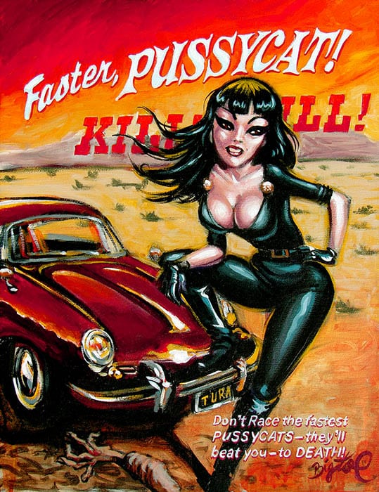 Black Market Art Company Killer Kitten Print
