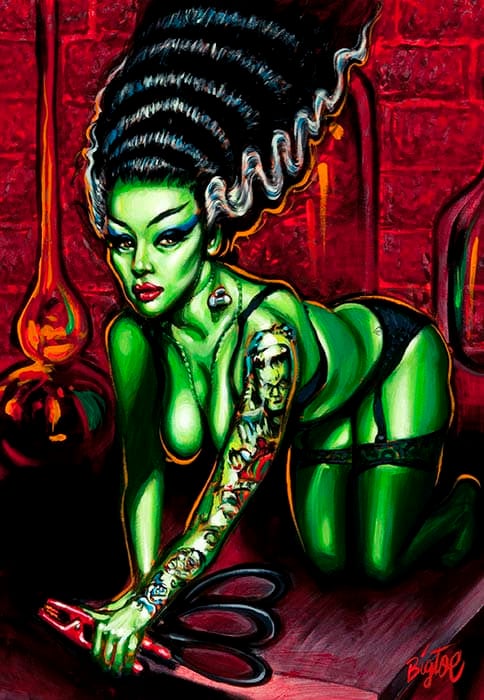 Black Market Art Company Novia del Monstro Print