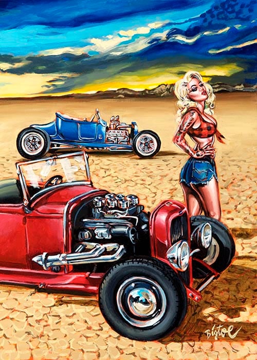 Black Market Art Company Topless TnA Print