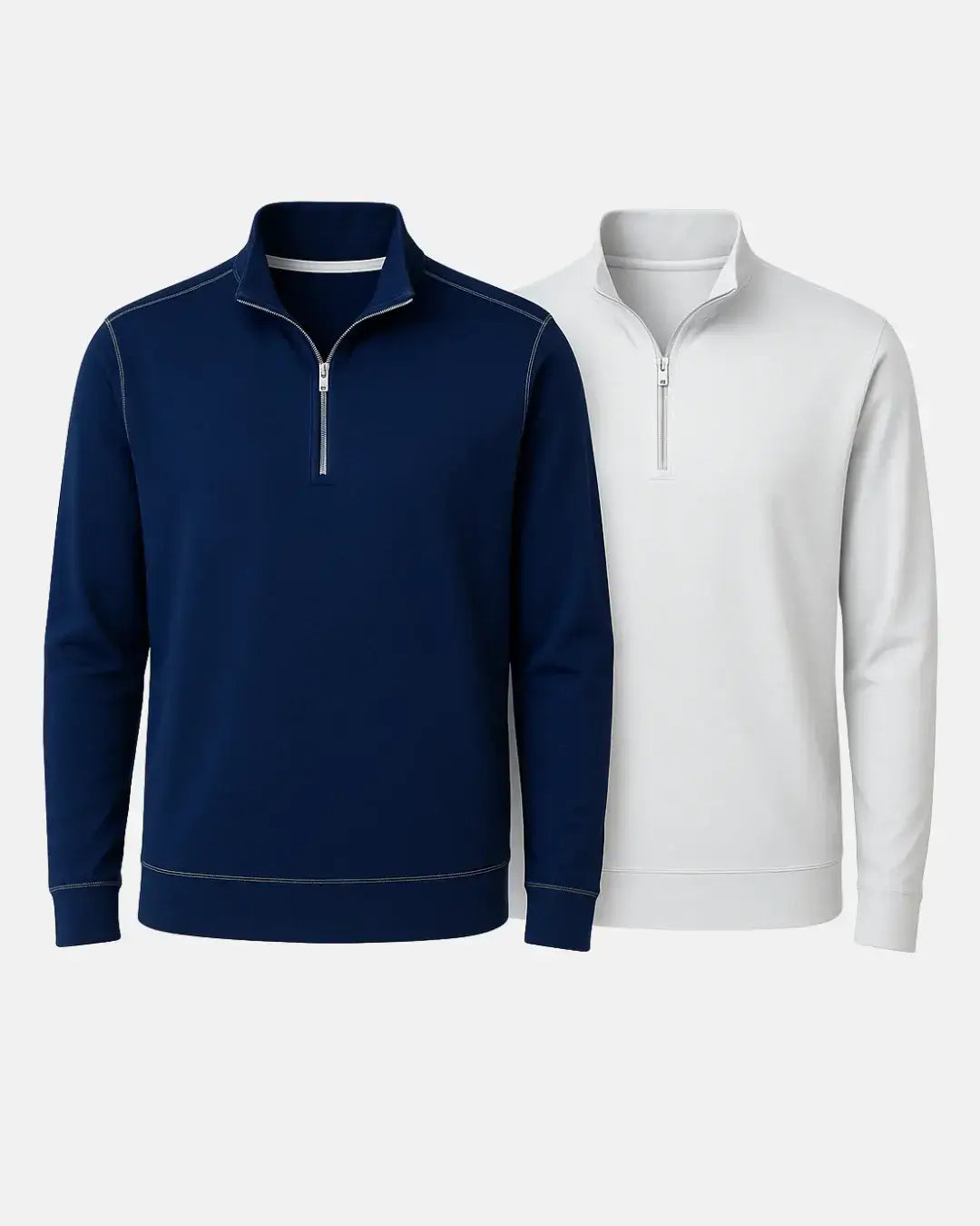 Buki Cinqo Travel Half Zip 2-Pack - Navy/White - Buki - Flyclothing LLC